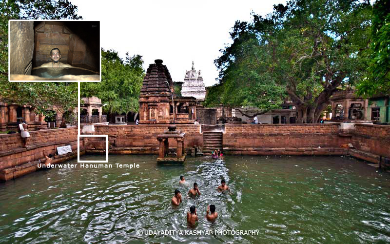 Mahakut underwater Hanuman Temple